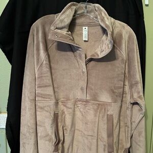 Yogalicious Tan Fleece Jacket